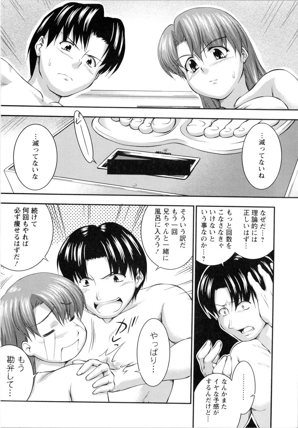 【エロ漫画】【エロ漫画】ダイエットのために兄ちゃんとお風呂場エッチしちゃうぽっちゃり妹…手マンやバックで近親相姦いちゃラブセックスしちゃう【ジョン湿地王：うちのおふろで シェイプアップ!】