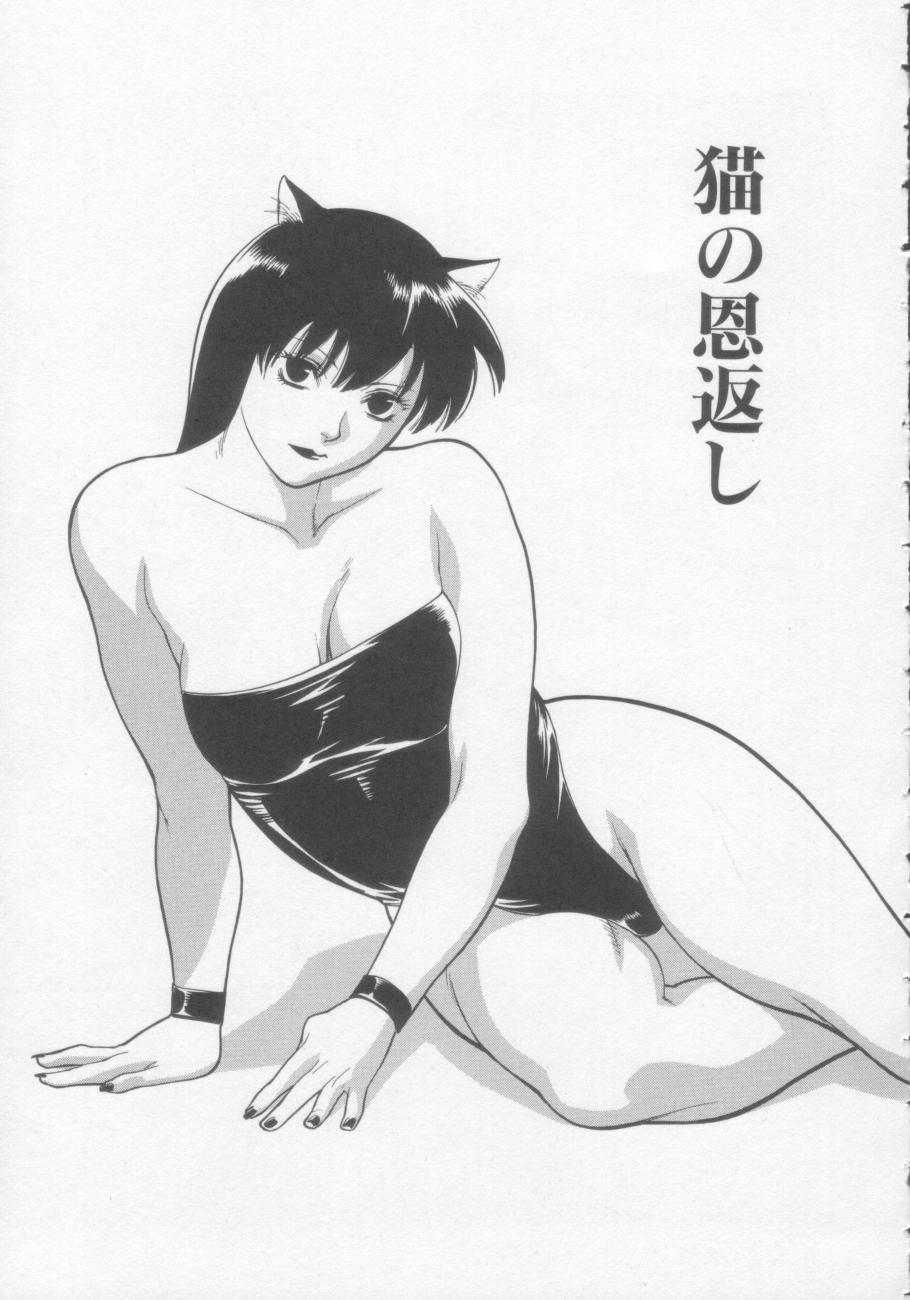 【エロ漫画】【エロ漫画】人間に化けた猫のお姉さん…恩返しにエッチさせてあげると生ハメ中出しいちゃラブセックスしちゃう【みさわひろこ：猫の恩返し】