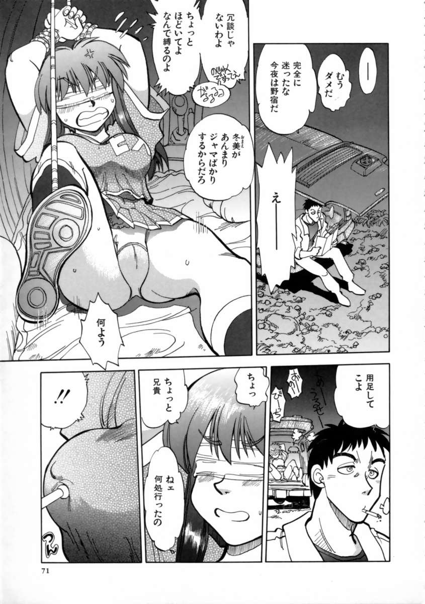 【エロ漫画】【エロ漫画】チアリーダーのコスプレで目隠しされていたずらされちゃう巨乳お姉さん…拘束されてフェラで生ハメ中出しイチャラブセックスで絶頂イキしちゃう【やがみだい：HOT HELP2】
